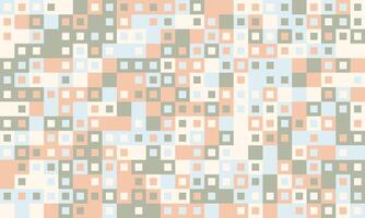 Abstract pastel square mosaic pattern. Perfect for website backgrounds, textile designs, or modern art projects. This calming, geometric design evokes feelings of serenity and order. vector