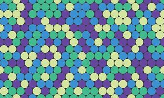Vibrant abstract pattern of colorful circles forming a hypnotic geometric design. Ideal for backgrounds, website banners, textiles, and modern presentations. vector