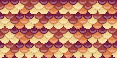 Abstract autumnal scale pattern. Warm earth tones create a textured, visually appealing design perfect for backgrounds, websites, or textile prints. vector