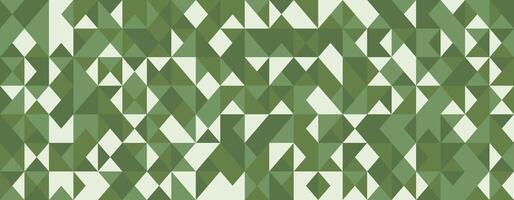 Abstract geometric green and beige mosaic pattern. Ideal for modern design projects, website backgrounds, and textile prints. vector