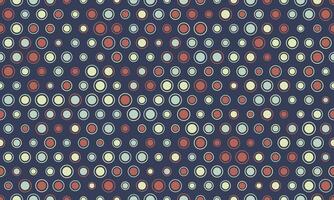 Abstract seamless pattern of colorful circles on a dark background. Perfect for textile design, website backgrounds, or vibrant presentations. vector
