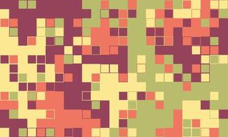 Abstract pixel art background. Warm earth tones create a mosaic effect, perfect for website banners, tech presentations, or modern design projects. vector