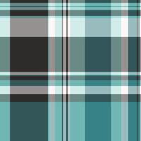 Jacket seamless texture tartan, row pattern fabric background. Customer check plaid textile in pastel and cyan colors. vector