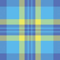 Vibrant pastel plaid pattern in cheerful blue, yellow, and green hues. Perfect for textile design, website backgrounds, or creating a summery, optimistic mood. vector