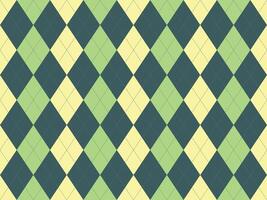 Elegant argyle pattern in pastel yellow, sage green, and teal. Perfect for backgrounds, textiles, or branding, this timeless design evokes sophistication and classic style. vector