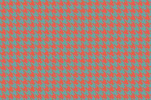 Vibrant coral and teal houndstooth pattern. Perfect for textile design, fashion, website backgrounds, or any project needing a stylish, geometric texture. vector