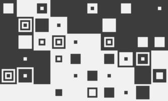 Abstract black and white square pattern. Modern geometric design ideal for tech, data, or coding concepts. Represents complexity, contrast, or digital transformation. vector