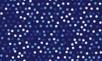 Abstract navy blue background with scattered white and blue circles. Perfect for websites, presentations, or festive designs. Elegant, minimalist style conveys a sense of calm and celebration. vector