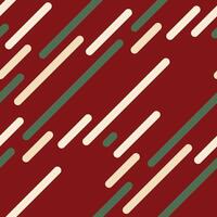 Dynamic abstract geometric pattern with diagonal lines in red, cream, and green. Perfect for modern design projects, backgrounds, textiles, and website templates. vector