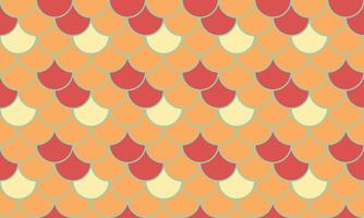 Abstract seamless pattern. Warmtoned, overlapping scales create a vibrant, textured design perfect for backgrounds, textiles, or website design. vector