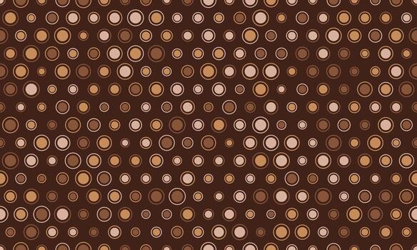 Abstract seamless pattern of overlapping circles in earthy tones. Perfect for backgrounds, textiles, or website design. Evokes a sense of warmth and subtle sophistication. vector