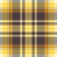 Stylish yellow and brown plaid pattern. Perfect for textile design, apparel, or website backgrounds. This seamless texture evokes warmth and a classic, timeless feel. vector
