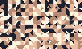 A pattern of black and beige shapes vector