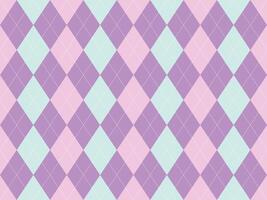 Sweet pastel Argyle pattern. Perfect for backgrounds, textiles, or stationery design. This soft, feminine design evokes feelings of gentleness and tranquility. vector