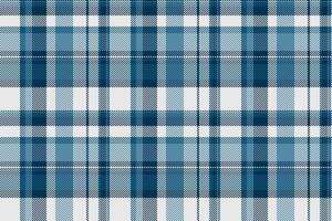 Flow background plaid seamless, regular textile texture. Full pattern fabric check tartan in cyan and white colors. vector