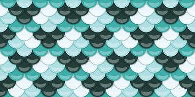 Seamless teal and white scale pattern. Perfect for textile design, websites, or any project needing a subtle, aquatic feel. Evokes feelings of serenity and elegance. vector