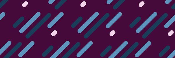Abstract geometric pattern featuring diagonal, rounded lines in shades of blue and teal against a deep burgundy background. Scattered pale pink dots add visual interest. vector