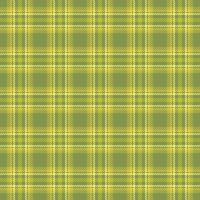 Present check fabric texture, surface plaid background . Backdrop seamless textile tartan pattern in lime and yellow colors. vector