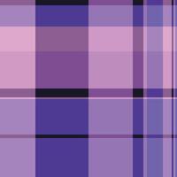 Classy seamless plaid , mix tartan pattern background. Retail textile texture fabric check in purple and violet colors. vector