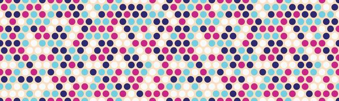 Vibrant abstract seamless pattern featuring a captivating array of multicolored circles. Perfect for textile design, website backgrounds, or any project needing a modern, playful aesthetic. vector