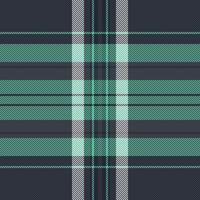Repetition tartan check texture, gentle seamless background textile. Table cloth fabric pattern plaid in dark and teal colors. vector