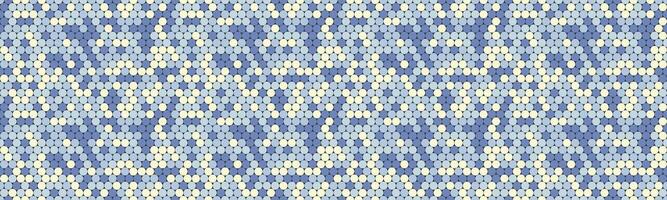 Abstract seamless pattern with hexagonal shapes in calming blue and cream tones. Perfect for textile design, website backgrounds, or as a subtle texture overlay. vector