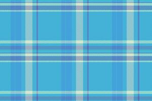 Place texture plaid fabric, deep seamless tartan textile. Skill check background pattern in cyan and bright colors. vector