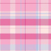 Goose texture pattern fabric, baby background plaid textile. Craft tartan seamless check in pink and misty rose colors. vector