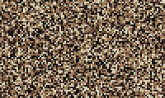 Abstract pixelated camouflage pattern in earth tones. Ideal for backgrounds, textures, or design elements needing a subtle yet impactful visual. Evokes a sense of concealment and mystery. vector