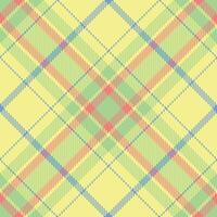 Pastel plaid pattern in cheerful spring colors. Perfect for textile design, website backgrounds, or crafting projects. The soft, intersecting lines create a sense of harmony and subtle elegance. vector