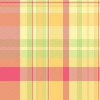 Home textile plaid texture, custom fabric tartan. Repeatable patterns pattern background check seamless in amber and yellow colors. vector