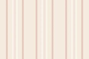 Dasculine vertical stripe textile, attire texture fabric pattern. Vhildren lines seamless background in light and ivory colors. vector