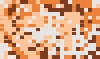 Abstract pixel art background. Warm earthy tones create a dynamic, textured design perfect for websites, presentations, or print. Evokes feelings of warmth, energy, and modern technology. vector