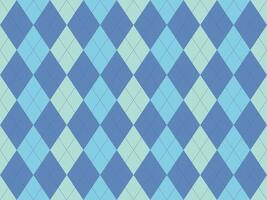 Elegant argyle pattern in soft blue and mint green hues. Perfect for backgrounds, textiles, or branding projects needing a sophisticated, yet playful feel. vector