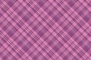 Foot fabric background tartan, copy space check textile plaid. Blanket pattern seamless texture in pink and red colors. vector