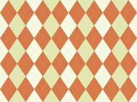 Elegant argyle pattern in warm autumnal tones. Perfect for backgrounds, textures, or fashion design projects. This classic design offers a sophisticated and timeless aesthetic. vector