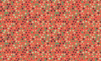 A red and green polka dot pattern vector
