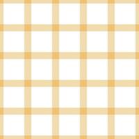 Knit textile fabric plaid, wallpaper tartan background. Styling texture seamless pattern check in amber and white colors. vector