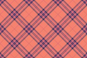 Grungy textile seamless, wine plaid fabric check. Dining background tartan texture pattern in red and pink colors. vector