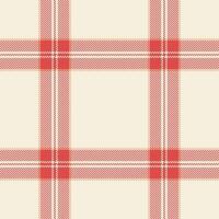 A red and white checkered fabric pattern vector