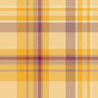 Valentines day tartan fabric plaid, everyday pattern background check. Customer texture textile seamless in amber and red colors. vector
