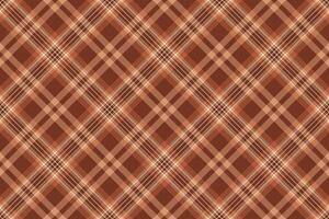 Christmas ornament background fabric , deluxe check texture plaid. Apartment pattern textile tartan seamless in orange and red colors. vector