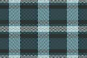 Seamless teal and dark gray plaid pattern. Perfect for textile design, website backgrounds, or fashion projects. Evokes a sense of calm sophistication and timeless style. vector