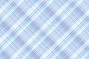 Masculine check fabric seamless, gingham plaid texture. Hispanic pattern textile background tartan in light and blue colors. vector