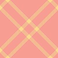 Luxury texture background textile, uk tartan pattern . Halloween check seamless plaid fabric in red and amber colors. vector