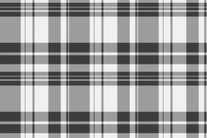 Veil textile pattern seamless, adorable check tartan. Random texture plaid fabric background in white and grey colors. vector