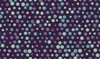 Abstract seamless pattern of pastel circles on a dark background. Ideal for website backgrounds, textile design, or playful branding. Evokes feelings of calmness and subtle energy. vector