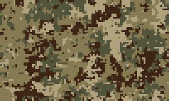 Abstract digital camouflage pattern in earthy tones. Perfect for backgrounds, textures, or militarythemed designs. vector