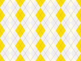 Vibrant yellow and pastel argyle pattern. Perfect for textile design, fashion, websites, or playful branding. Geometric shapes create a cheerful, stylish, and versatile backdrop. vector