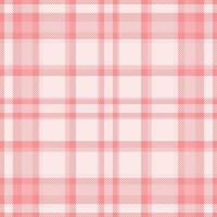 Folklore tartan check , scotland plaid textile pattern. Graphic texture background seamless fabric in light and red colors. vector